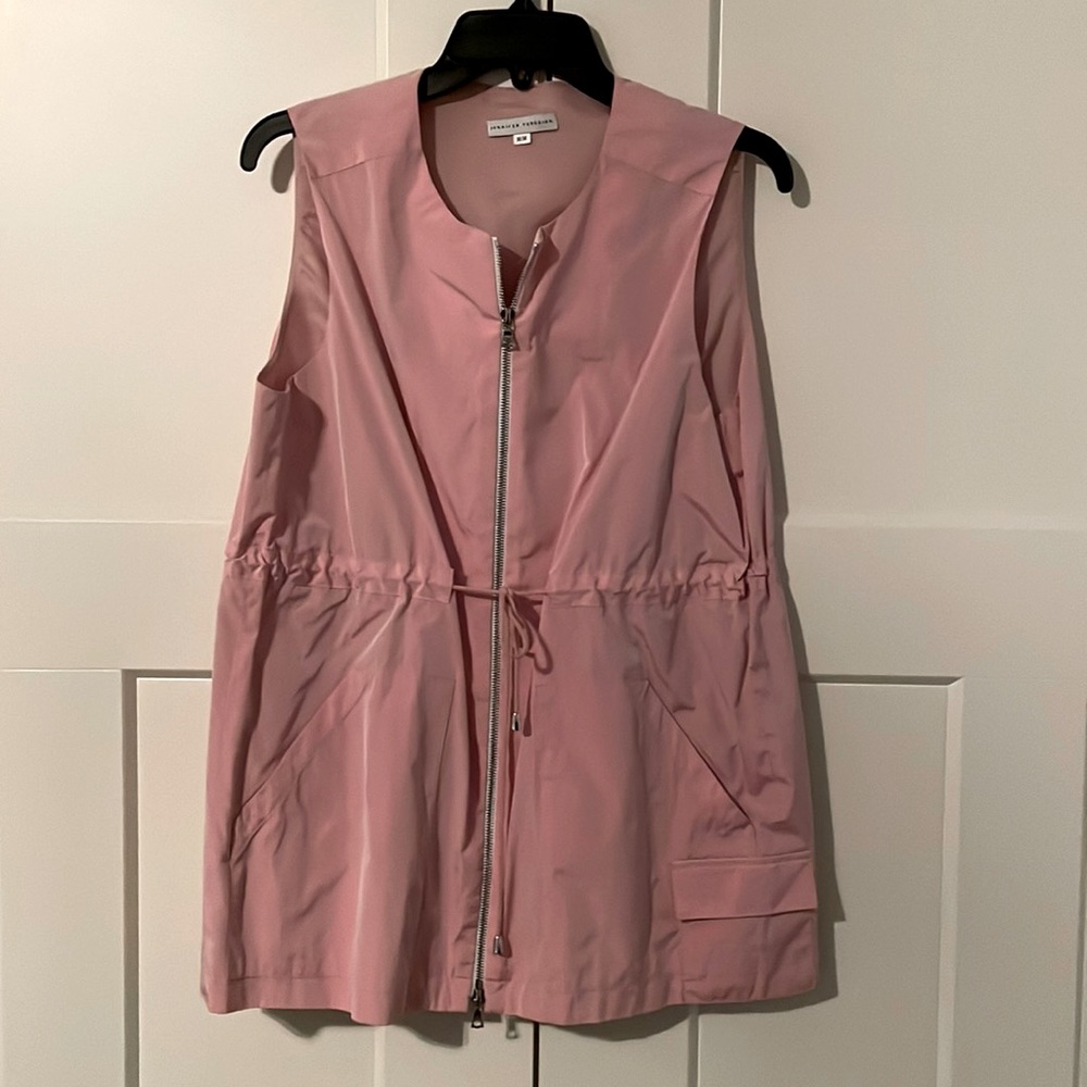 Pink vest by Canadian designer Jennifer Torosian